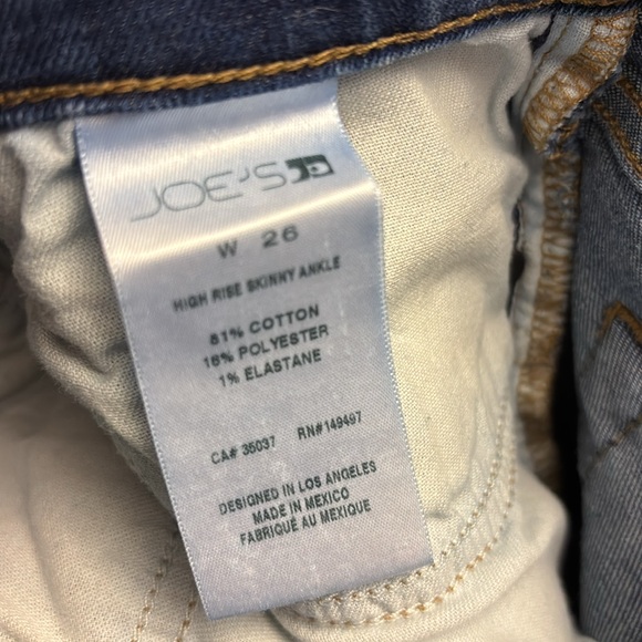 Joe’s Jeans HighRise Ankle Skinny in Athen wash Size 26 - Picture 9 of 9